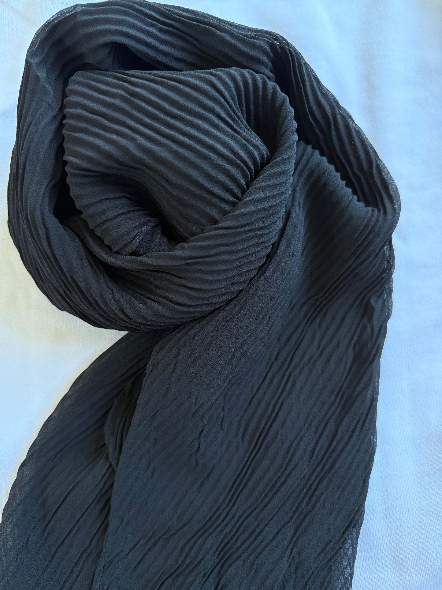 Pleated Chiffon Scarf