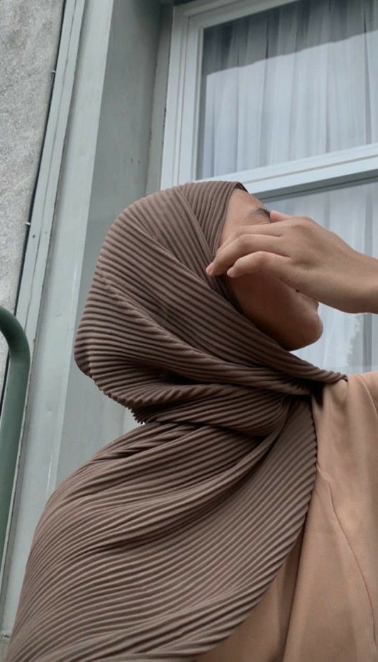 Pleated Chiffon Scarf